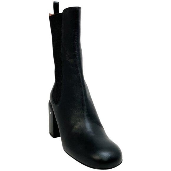 Laurence Dacade Black Leather Elen Ankle Boots - Picture 1 of 9